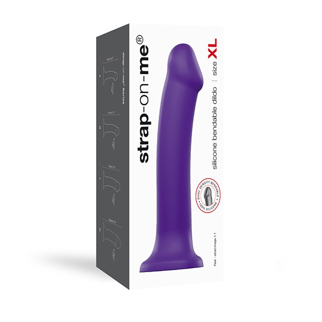 Bøjbar Dildo Dual Density XL - 20 cm