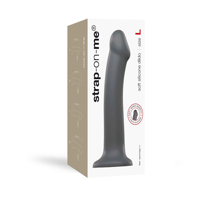 Mono Density Dildo Grey - 19 cm