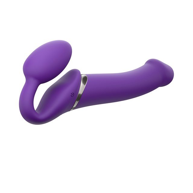Vibrating Bendable Dildo - Violet Large