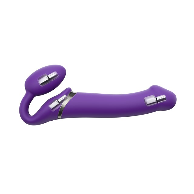 Vibrating Bendable Dildo - Violet XL