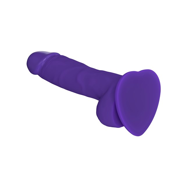 SOFT REALISTIC DILDO PURPLE - MEDIUM