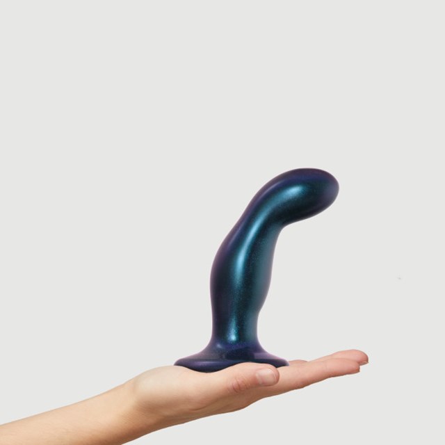 DILDO PLUG SNAKY METALLIC BLUE - M