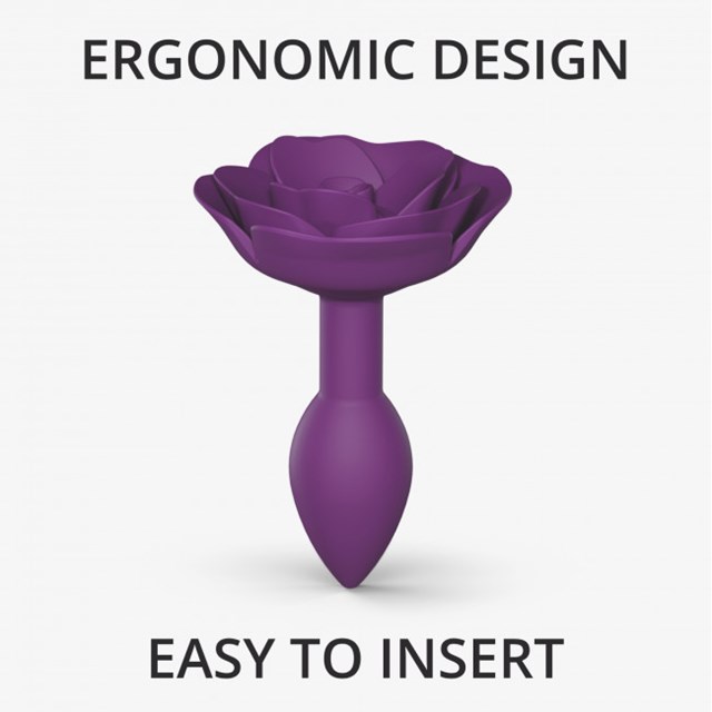 OPEN ROSES BUTTPLUG SIZE S - PURPLE RAIN