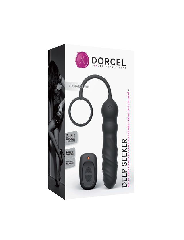 Deep Seeker - Vibrerende anal plug med fjernbetjening