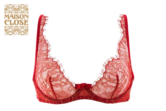 Jardin Imperial Wire Bra Red