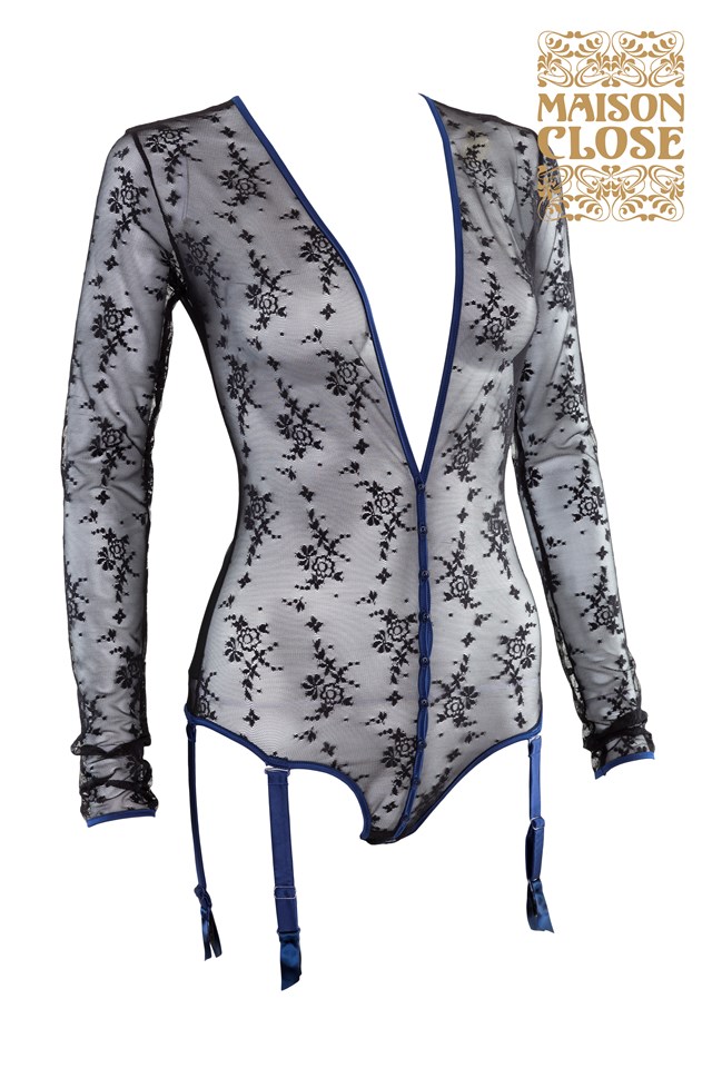VERTIGE D'AMOUR BODYSTOCKING - Sort/Blå