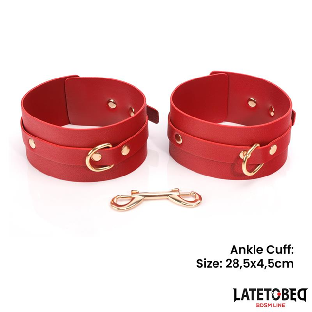 7-pcs Bondage Set With Bag Red