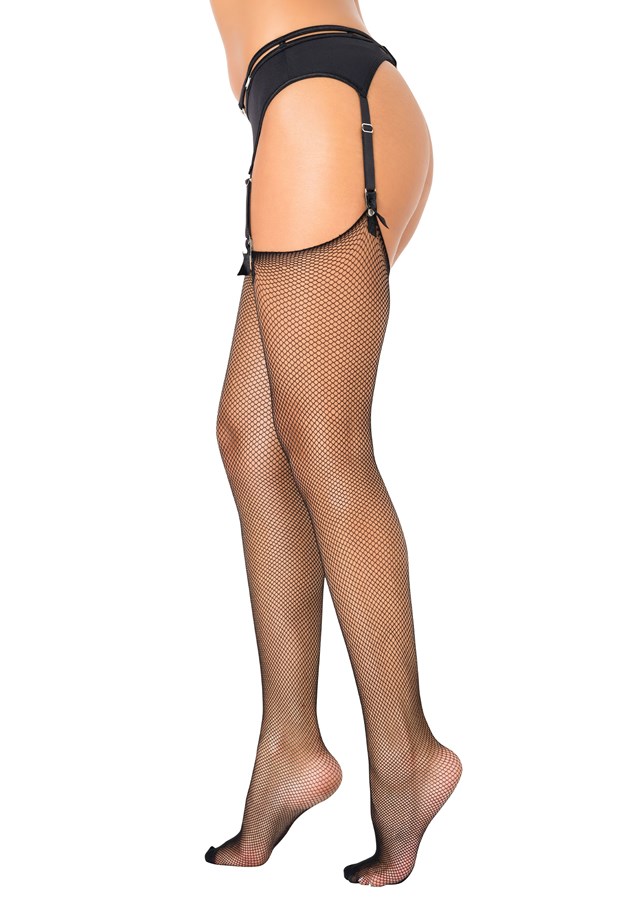 Extravagant Fishnet Tights - Sorte