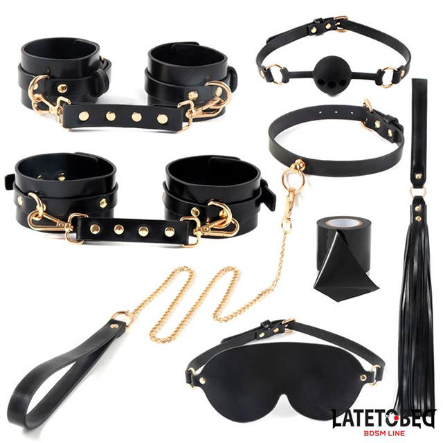 8-pcs Bondage Kit With Storage Bag
