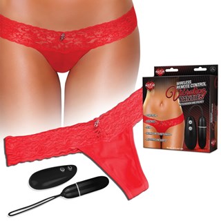 Vibrator Vibrerende Trusse Rød