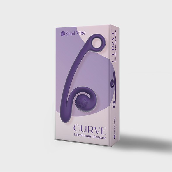 SNAIL VIBE CURVE VIBRATOR - LILLA