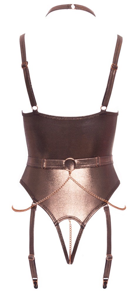 Crotchless body Bronze-Gold