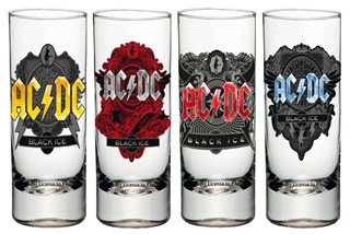 Ac/dc Black Ice Shotglas - 4-pack
