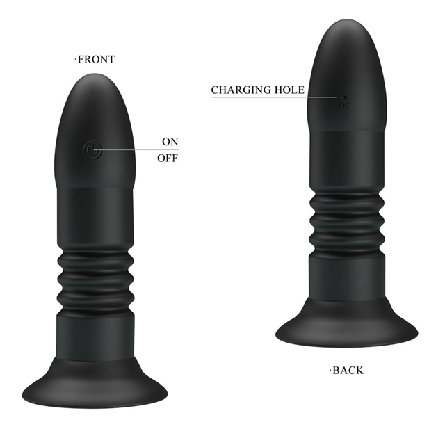Anal Plug With 4 Vibration & 4 Thrusting Modes