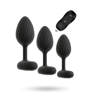 Rc Butt Plug Set With Vibration