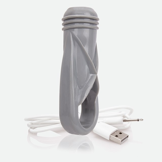 Charged OYeah! Plus Rechargeable Vibe Ring - Grey