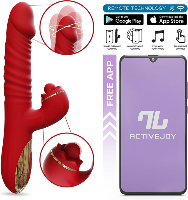 Ascen Thrusting & Waving Vibe With App