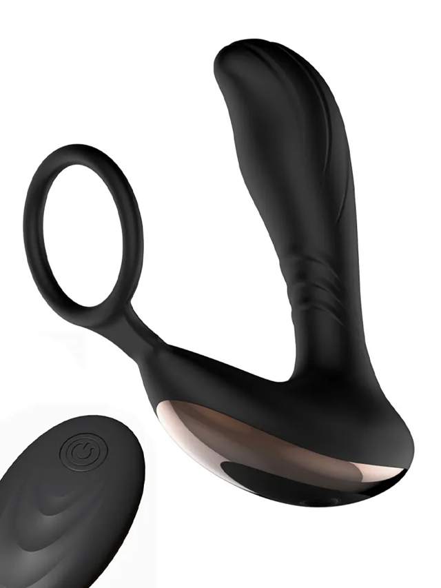 Prostate Massager With Penis Ring