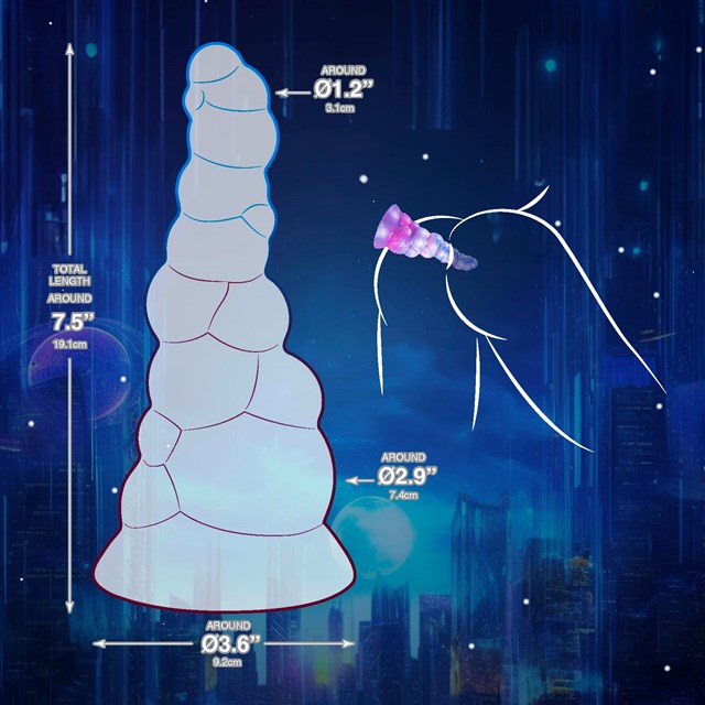 Bad Bubblez Silicone Dildo 19 cm