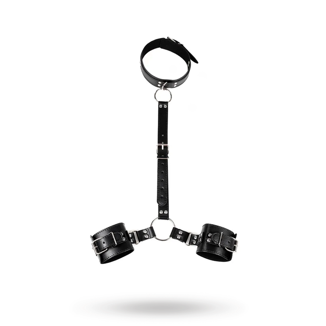 BDSM Collar & Wrist Restraints
