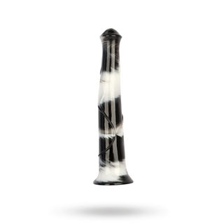 Big Jumpy Dildo Black/white 40 Cm