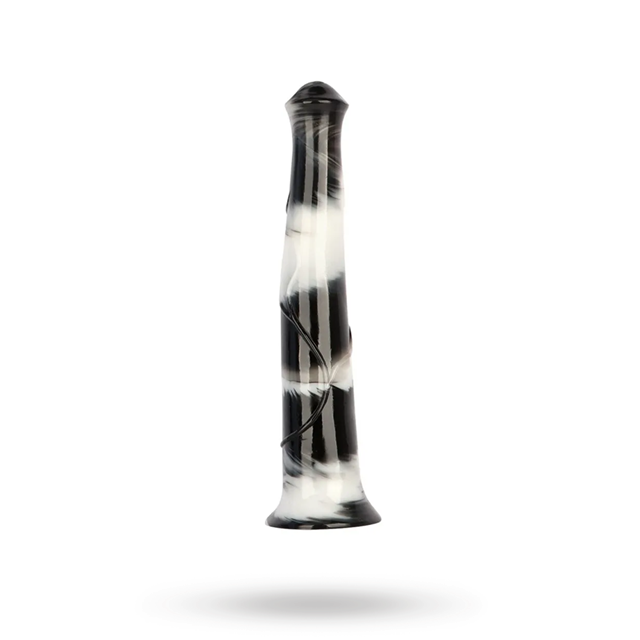 Big Jumpy Dildo Black/White 40 cm