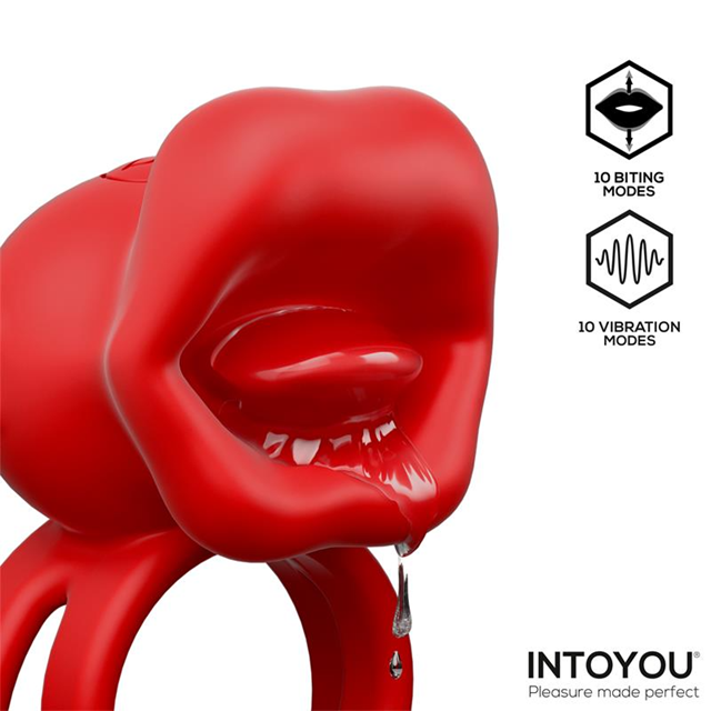 Bittey Cock Ring With Vibration & Biting