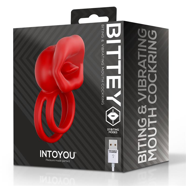 Bittey Cock Ring With Vibration & Biting