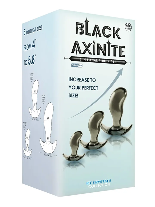 Black Axinite 3 in 1 Aanl Plug Kit Set II
