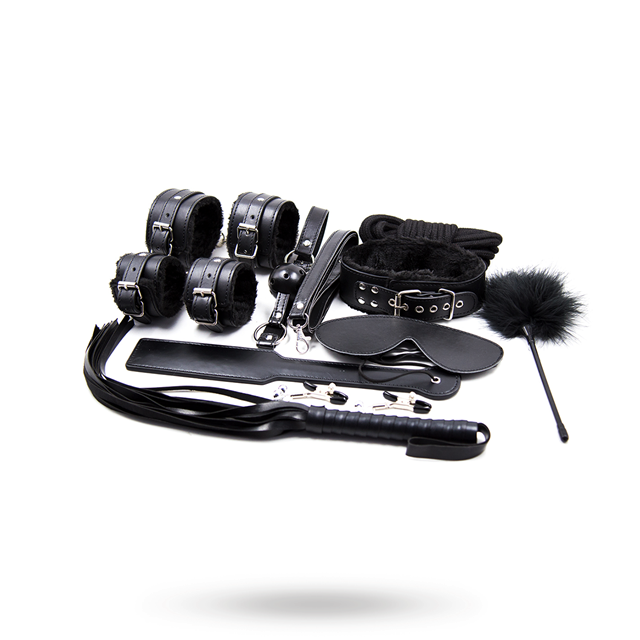 Black Bondage Kit 10 pcs