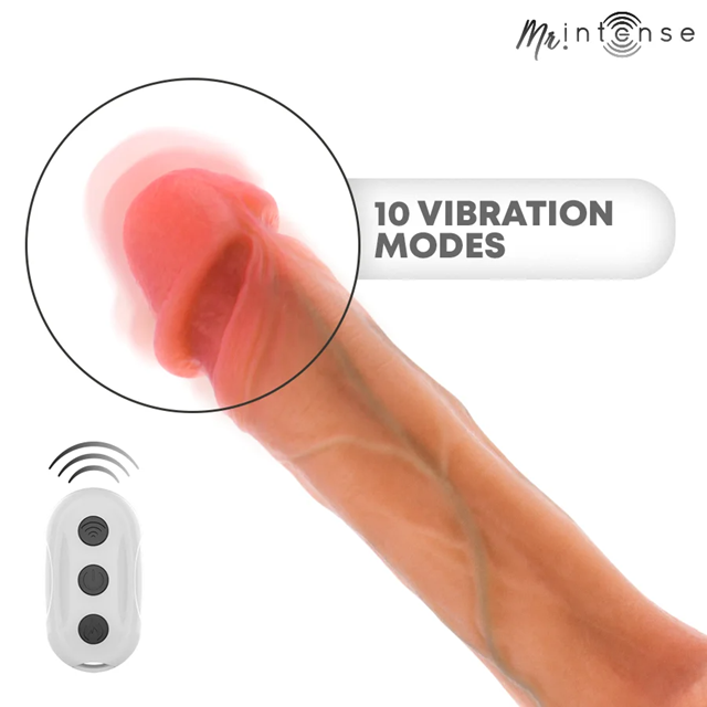 Bradley Vibrating Dildo With Heat Effect 21 cm
