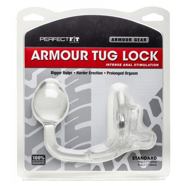 Armour Tug Lock - Penisring og Butt Plug Klar