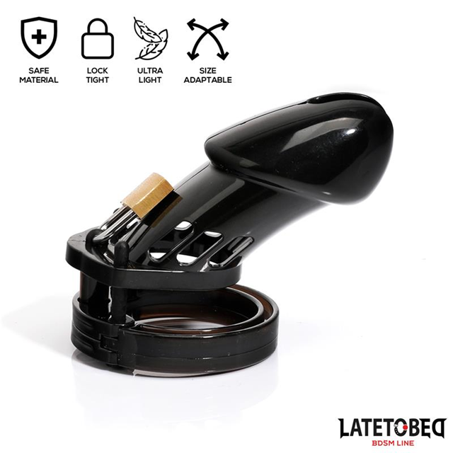 Chastity Cage Long Black