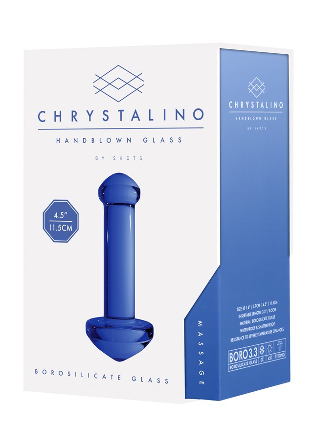 Chrystalino Glass Massager - Blue