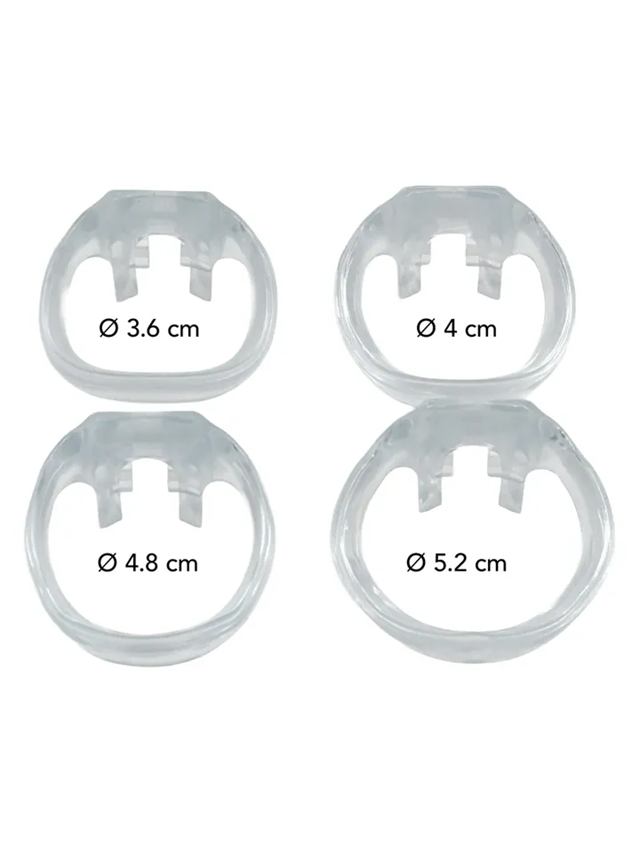 Clear Control Cock Cage Long