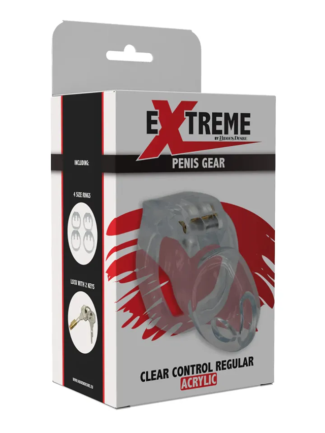 Clear Control Cock Cage Regular