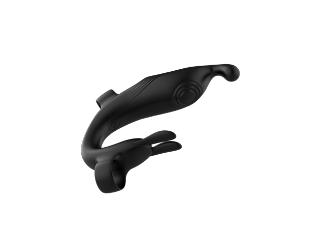 Clit & G-Spot Finger Vibrator Black