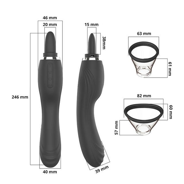 Clitoral Licking Pump With G-Spot Vibrator