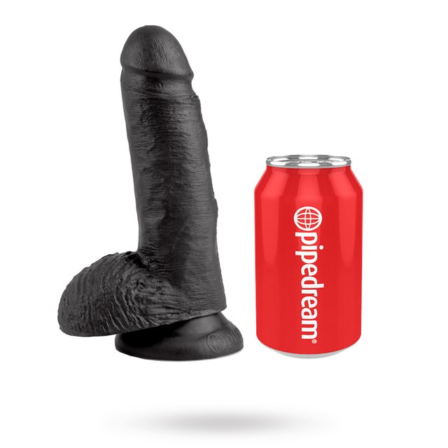 Cock with Balls 18cm - Black