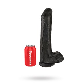 Cock With Balls 33 Cm - Sort