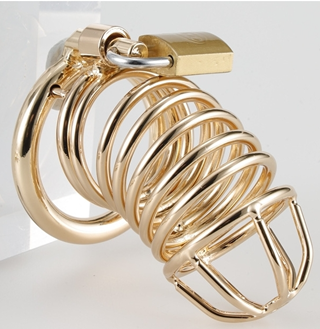Golden Bird Chastity Cage