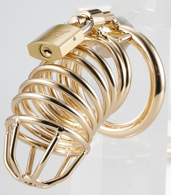 Golden Bird Chastity Cage