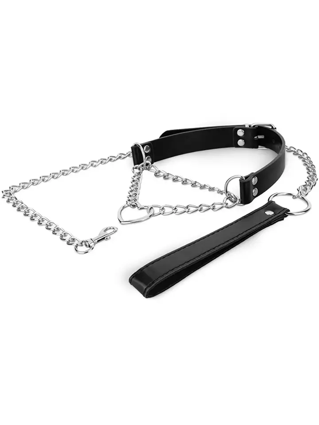 Collar With Chain Silver