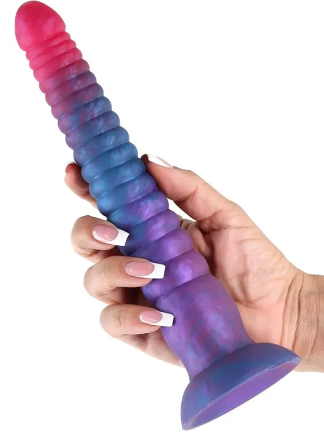 Colours Stacked Dildo Pink/Blue 23 cm