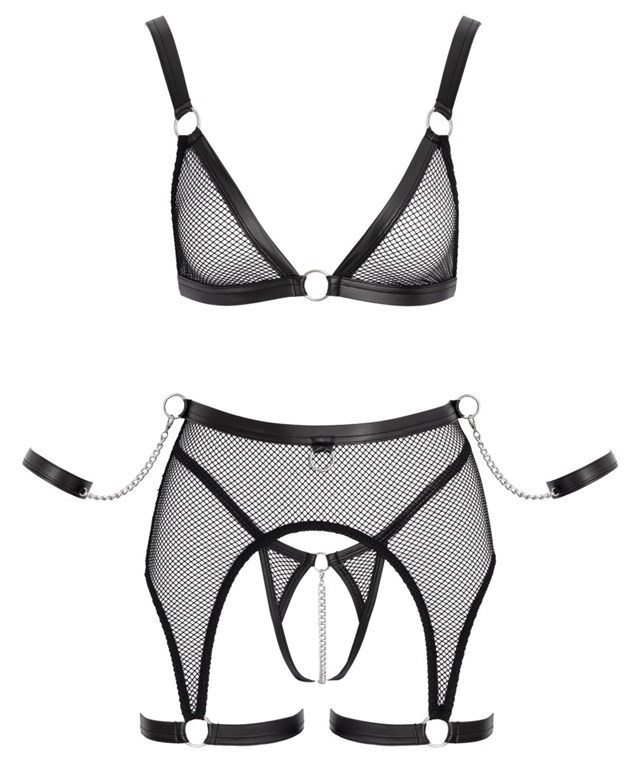 Bra Bondage Set Black