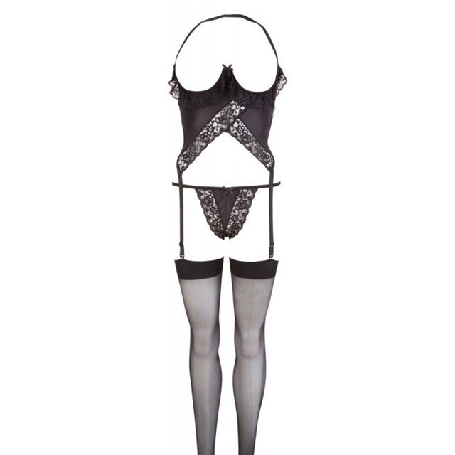 OPEN BUST BASQUE SET