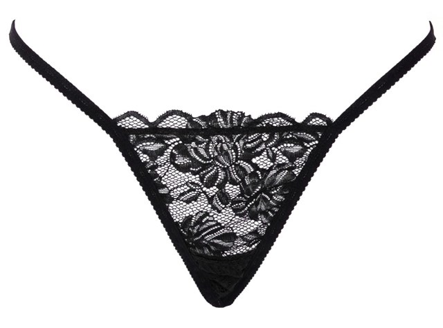 Black String With Rhinestones