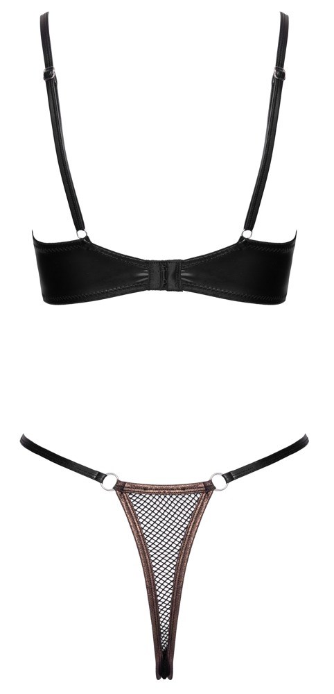 Bra & Crotchless Thong Set