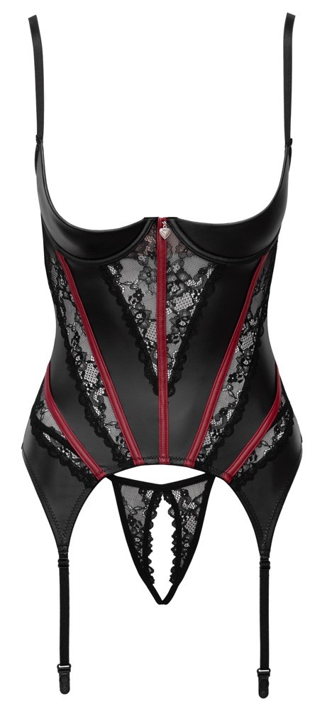 Shelf Bra Basque & Lace String
