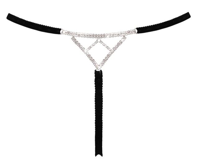 Crotchless String Rhinestone